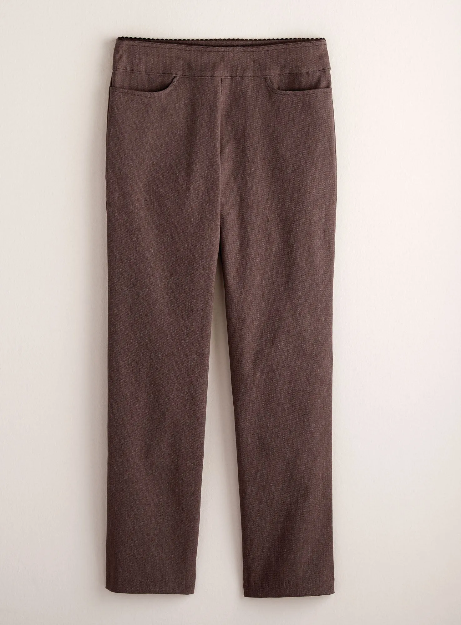 Kick It Up Flat Front Pants - Heathered Hues
