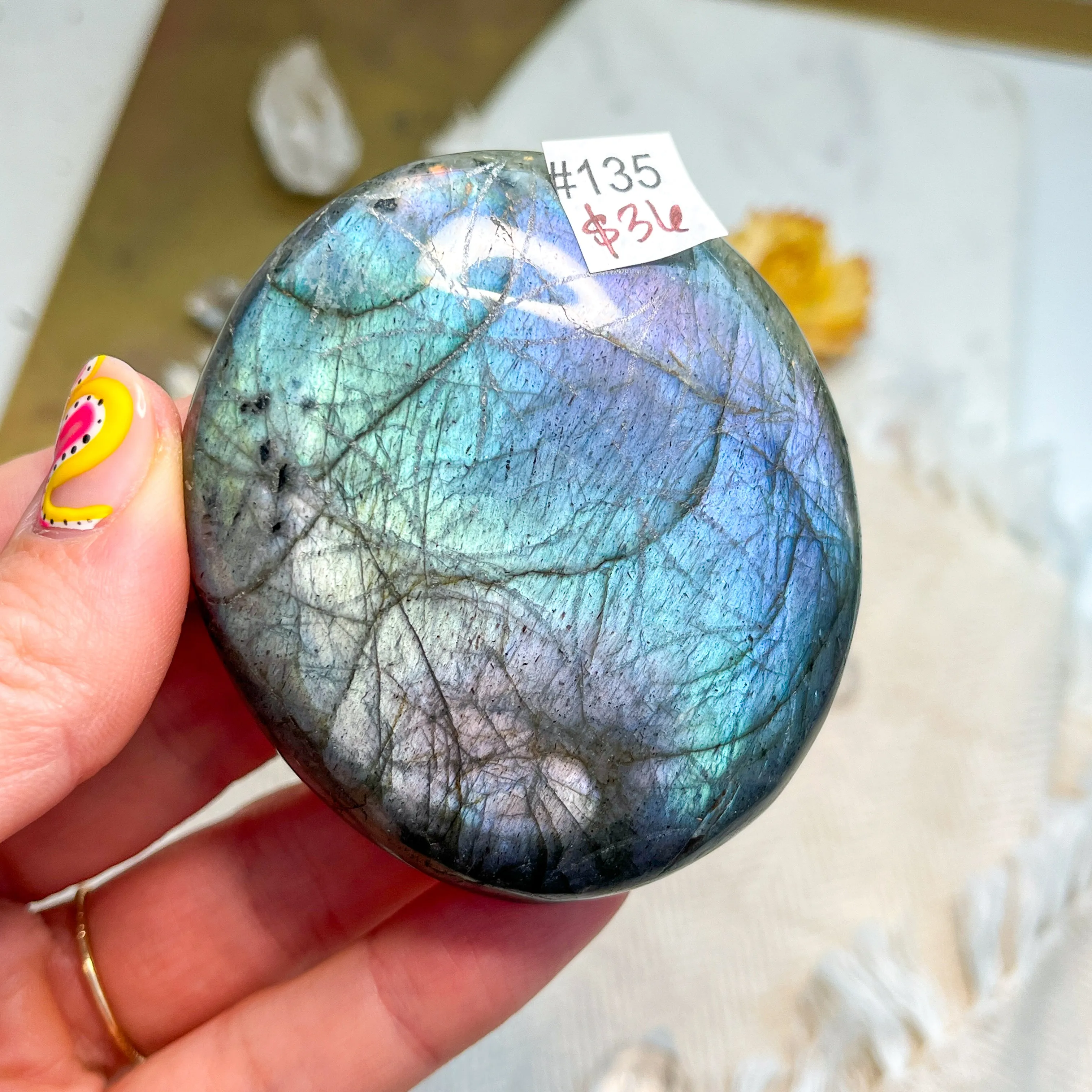 Labradorite Engraved with Mandala or Flower of Life *YOU PICK or Intuitively Selected*