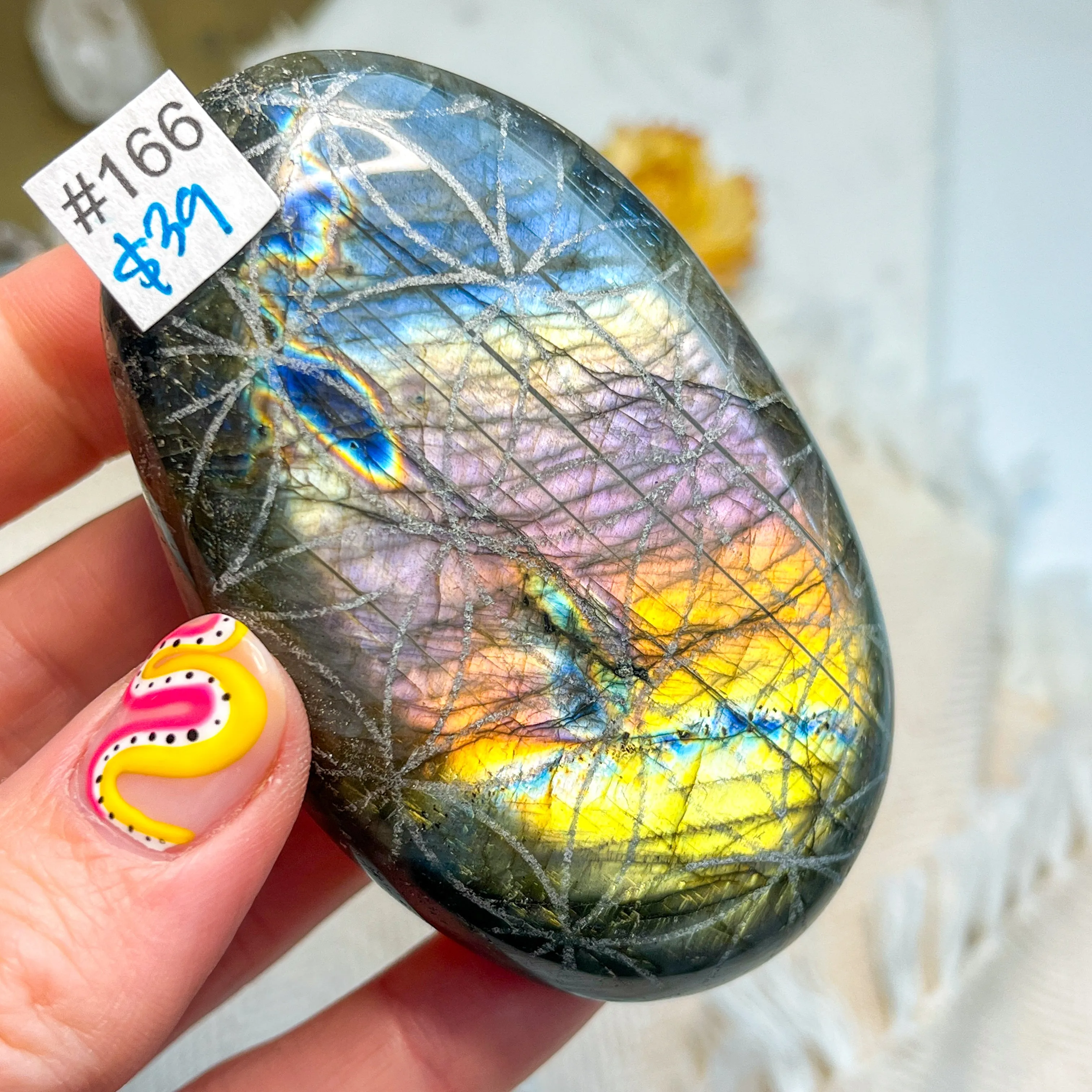 Labradorite Engraved with Mandala or Flower of Life *YOU PICK or Intuitively Selected*