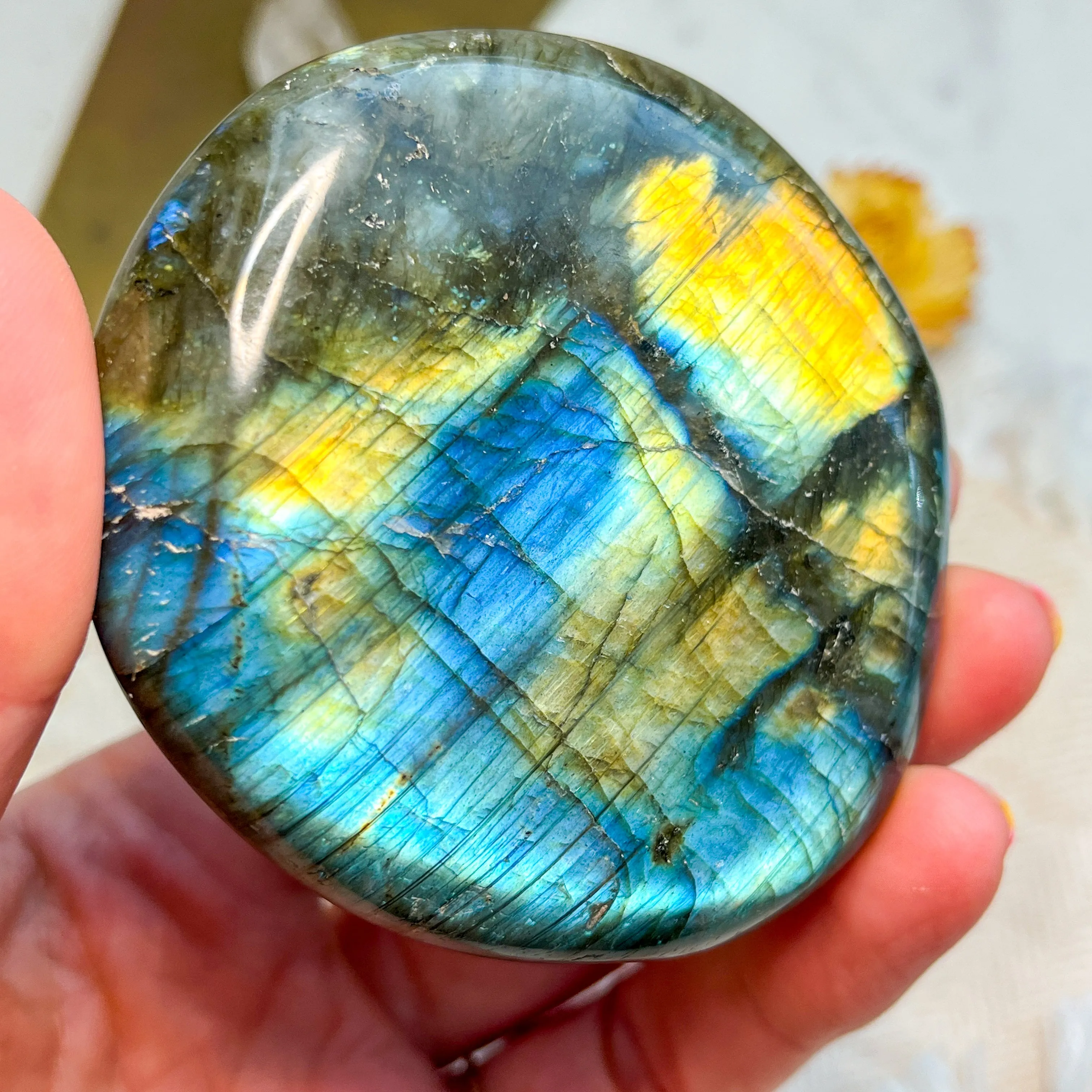 Labradorite Engraved with Mandala or Flower of Life *YOU PICK or Intuitively Selected*