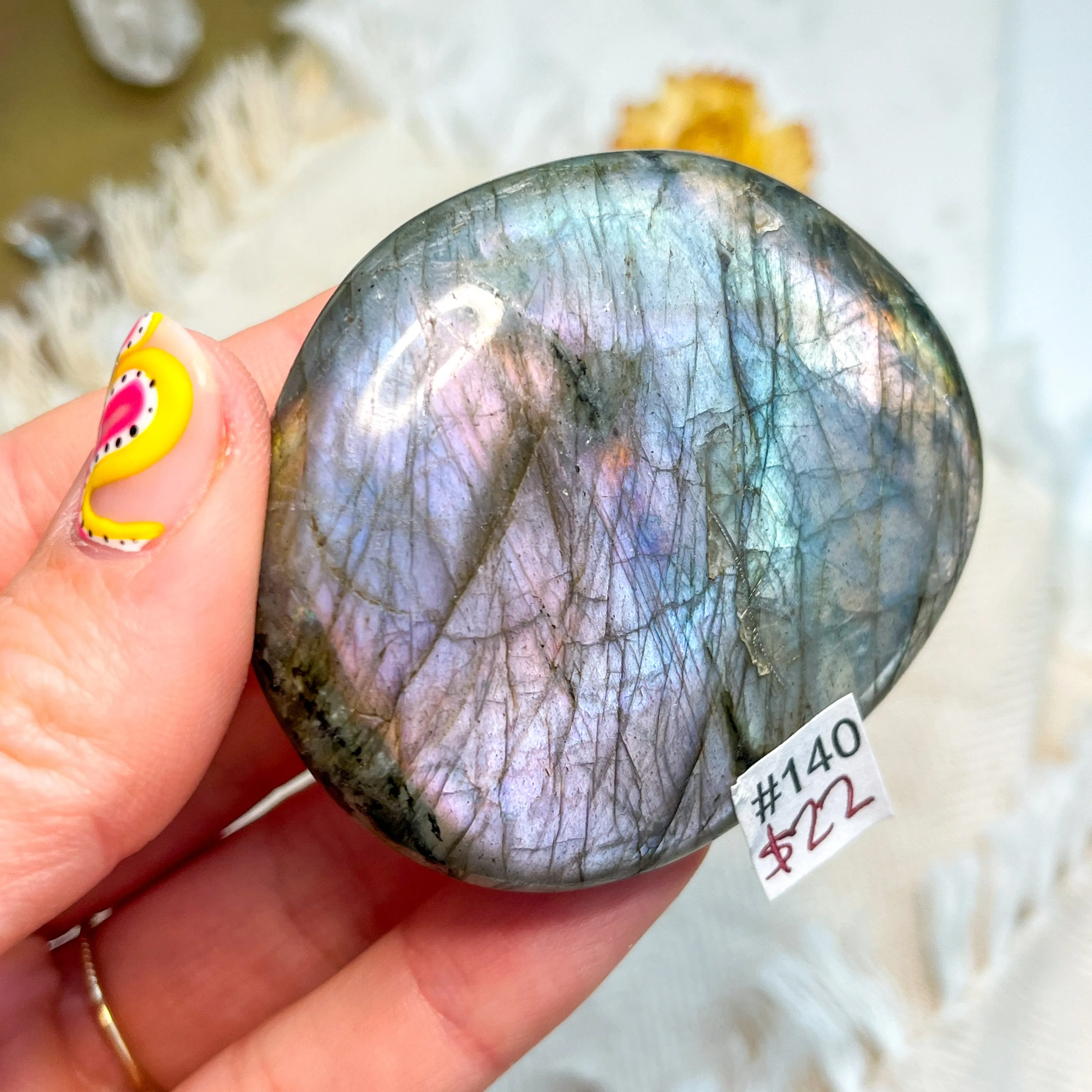 Labradorite Engraved with Mandala or Flower of Life *YOU PICK or Intuitively Selected*