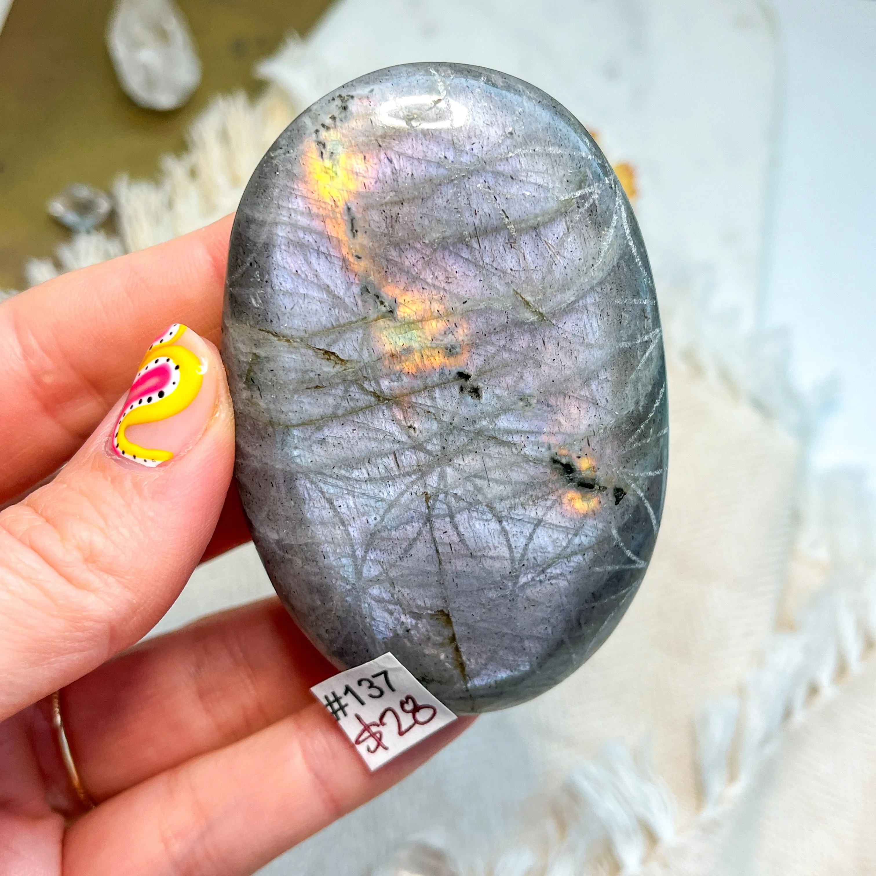 Labradorite Engraved with Mandala or Flower of Life *YOU PICK or Intuitively Selected*