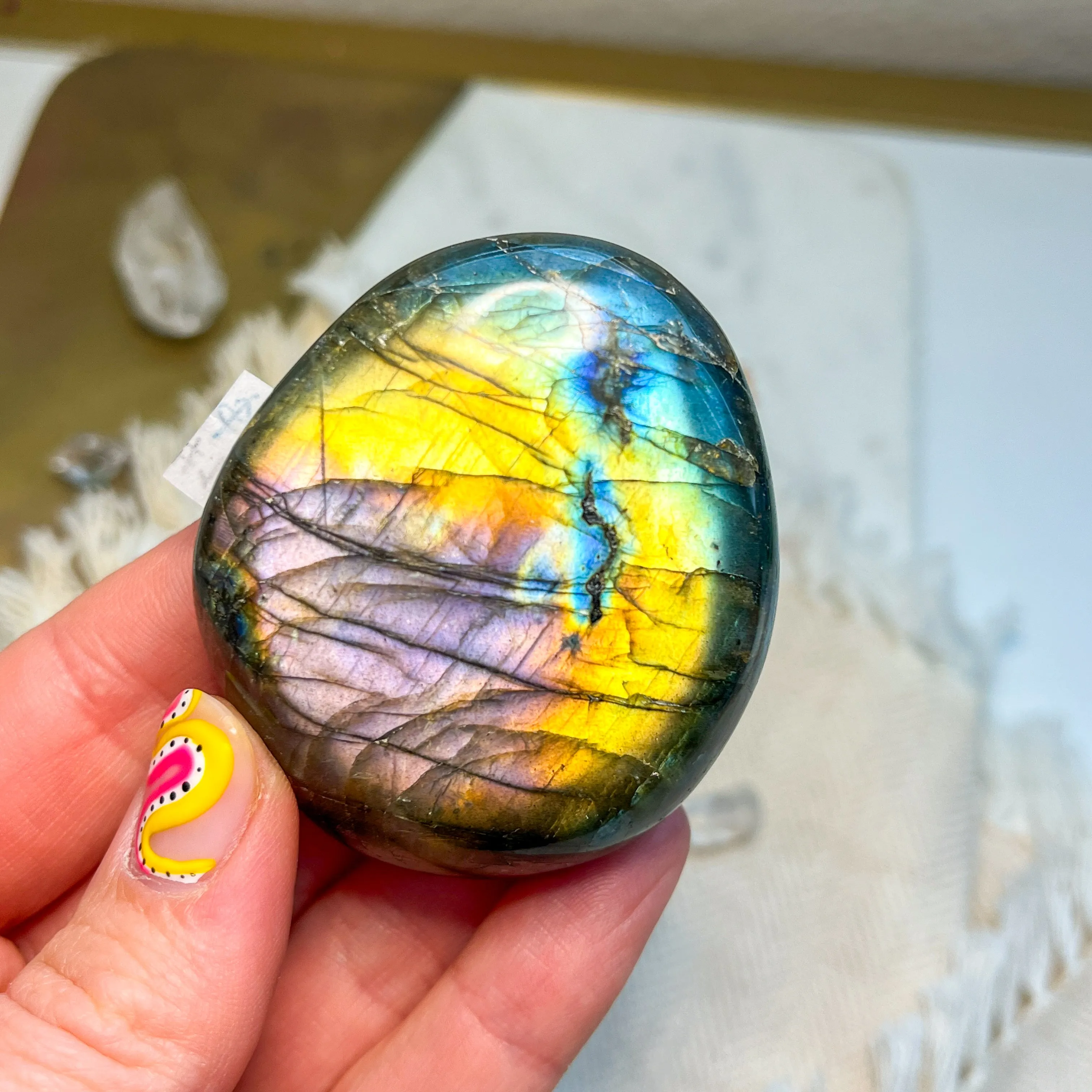 Labradorite Engraved with Mandala or Flower of Life *YOU PICK or Intuitively Selected*