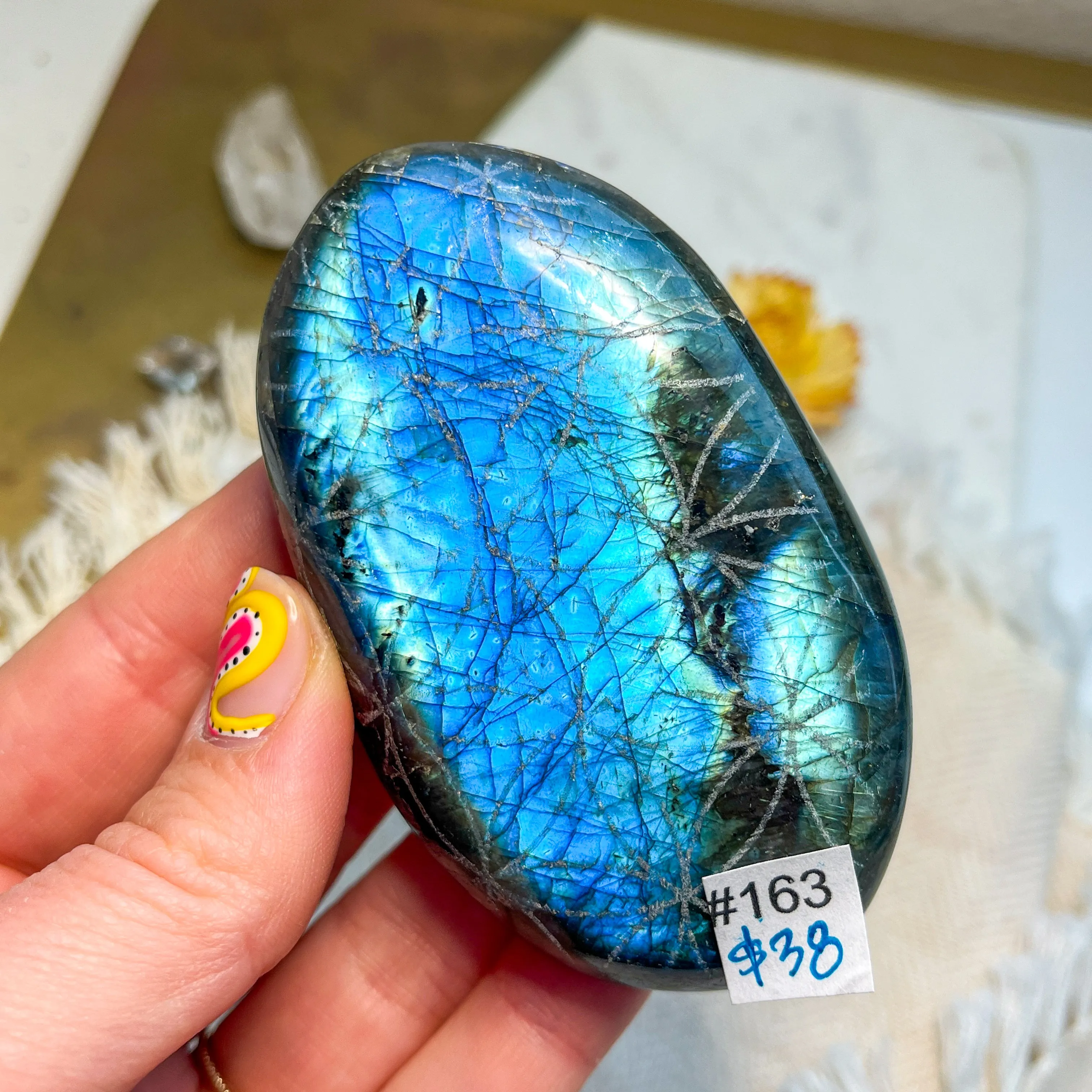 Labradorite Engraved with Mandala or Flower of Life *YOU PICK or Intuitively Selected*