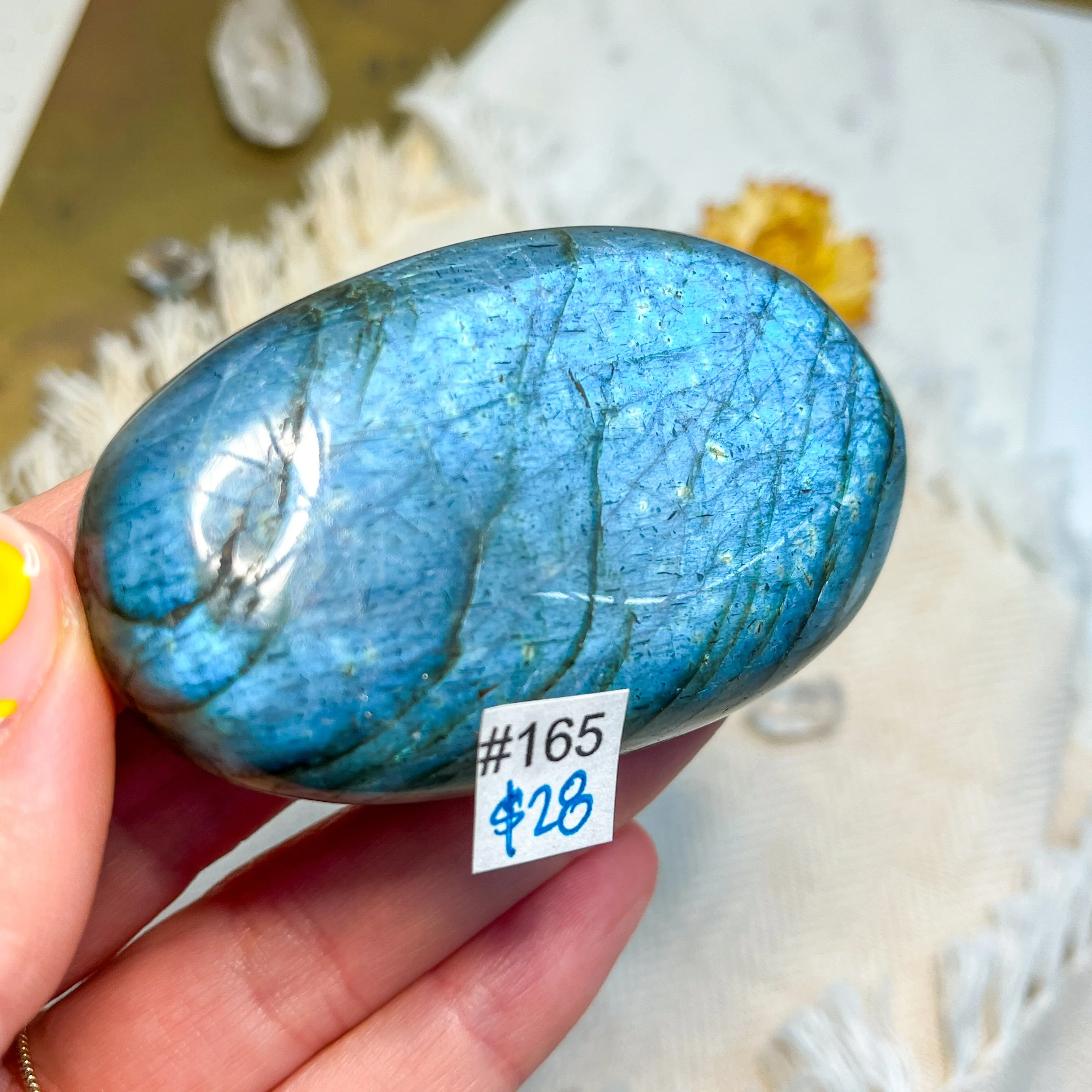 Labradorite Engraved with Mandala or Flower of Life *YOU PICK or Intuitively Selected*