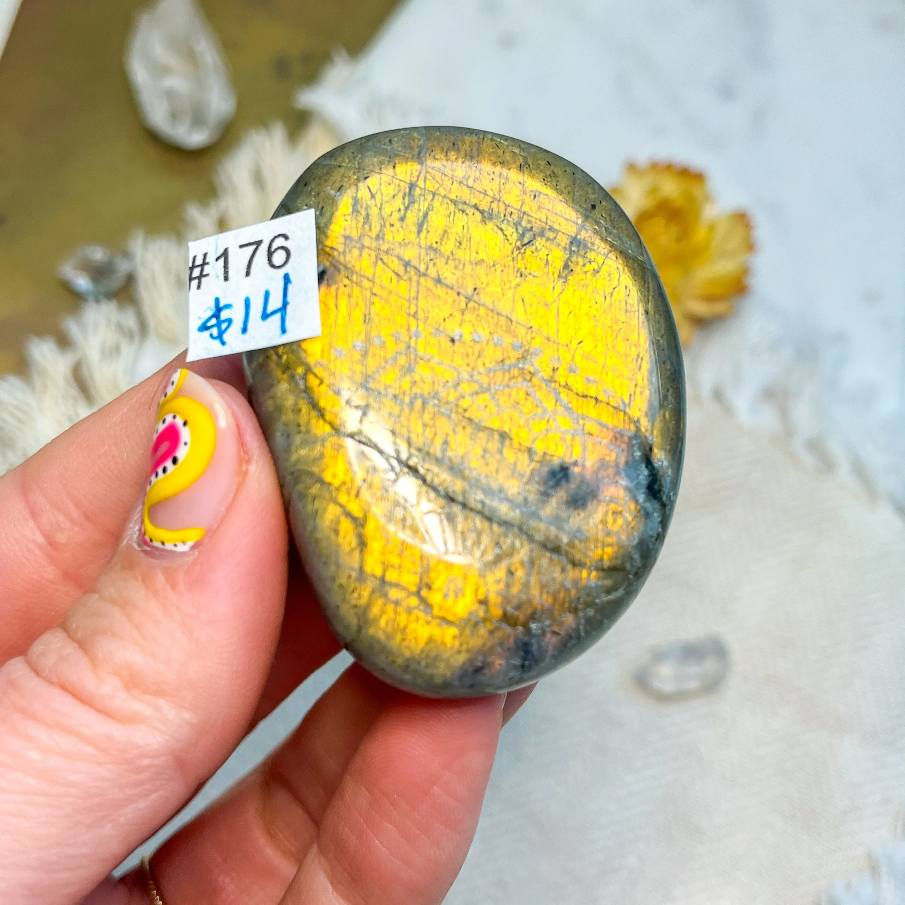 Labradorite Engraved with Mandala or Flower of Life *YOU PICK or Intuitively Selected*
