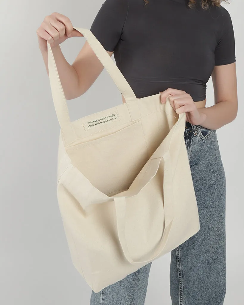 Large Recycled Canvas Bag w/Full Gusset - RC241