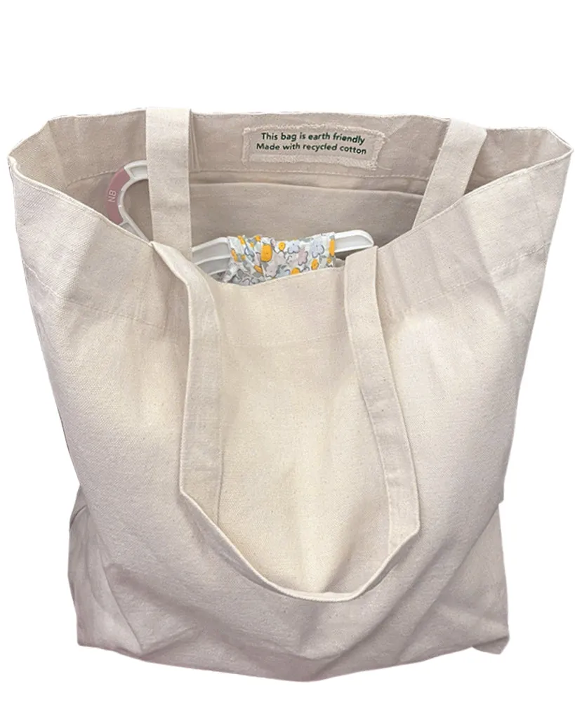 Large Recycled Canvas Bag w/Full Gusset - RC241