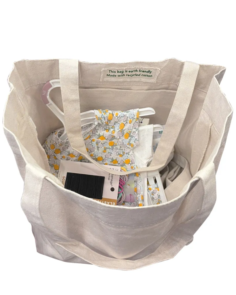 Large Recycled Canvas Bag w/Full Gusset - RC241