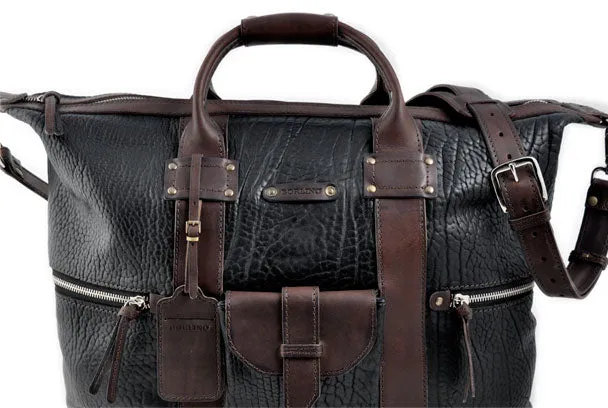 Leather Duffel - Big Horn Weekender - Onyx/Walnut