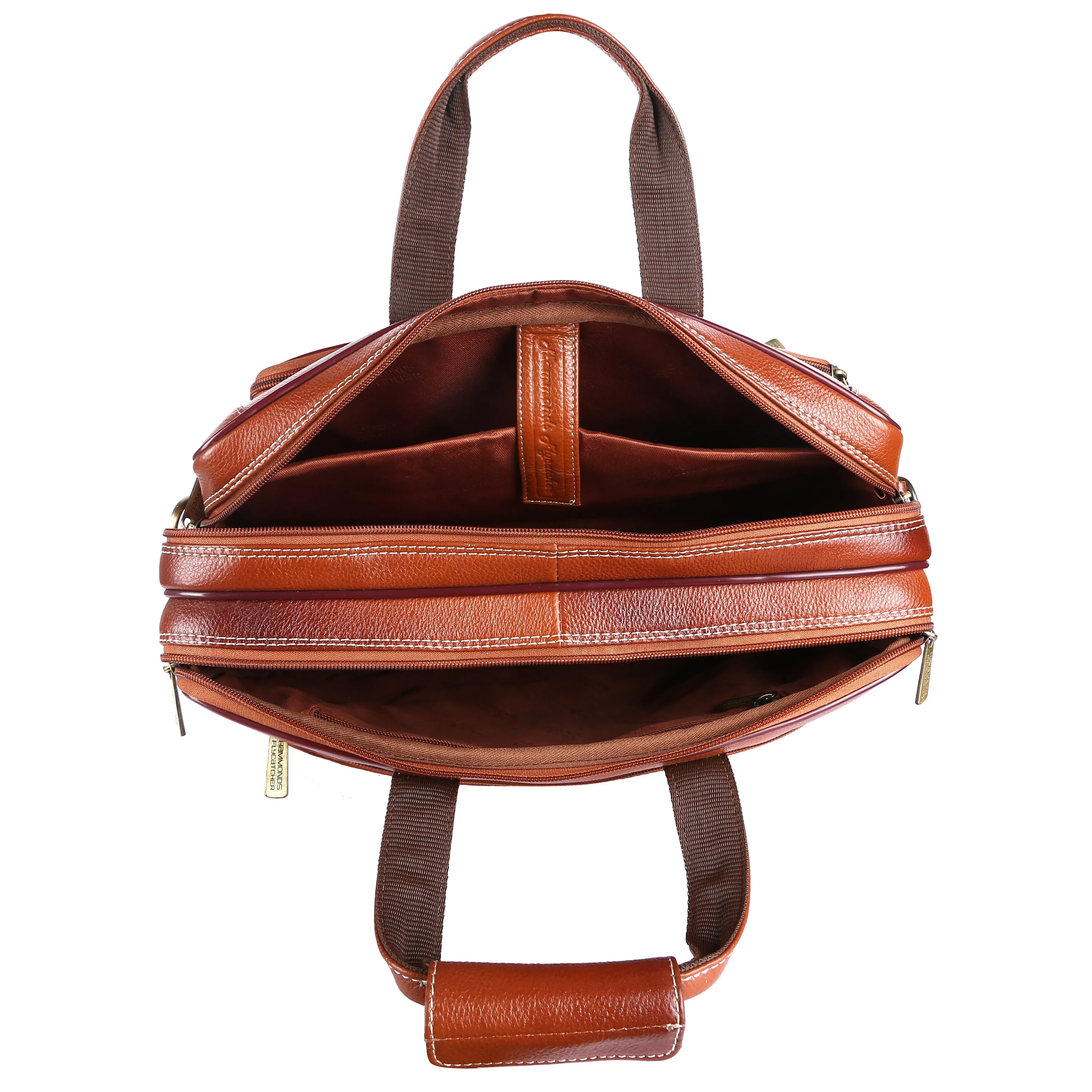 Leather Office Laptop Bags For Mens - Fits Up to 16-inch Laptop/MacBook - 1 Year Warranty Included