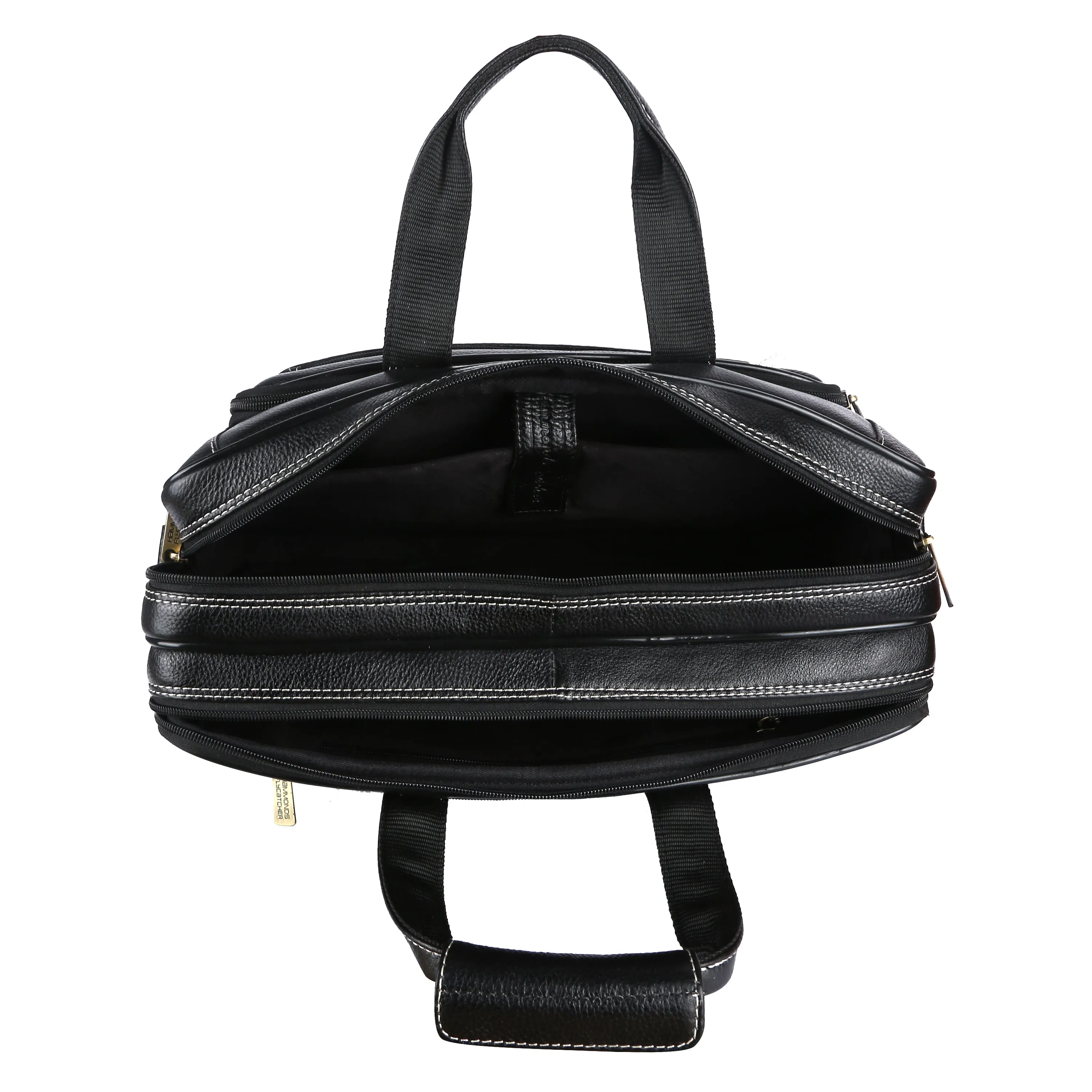 Leather Office Laptop Bags For Mens - Fits Up to 16-inch Laptop/MacBook - 1 Year Warranty Included
