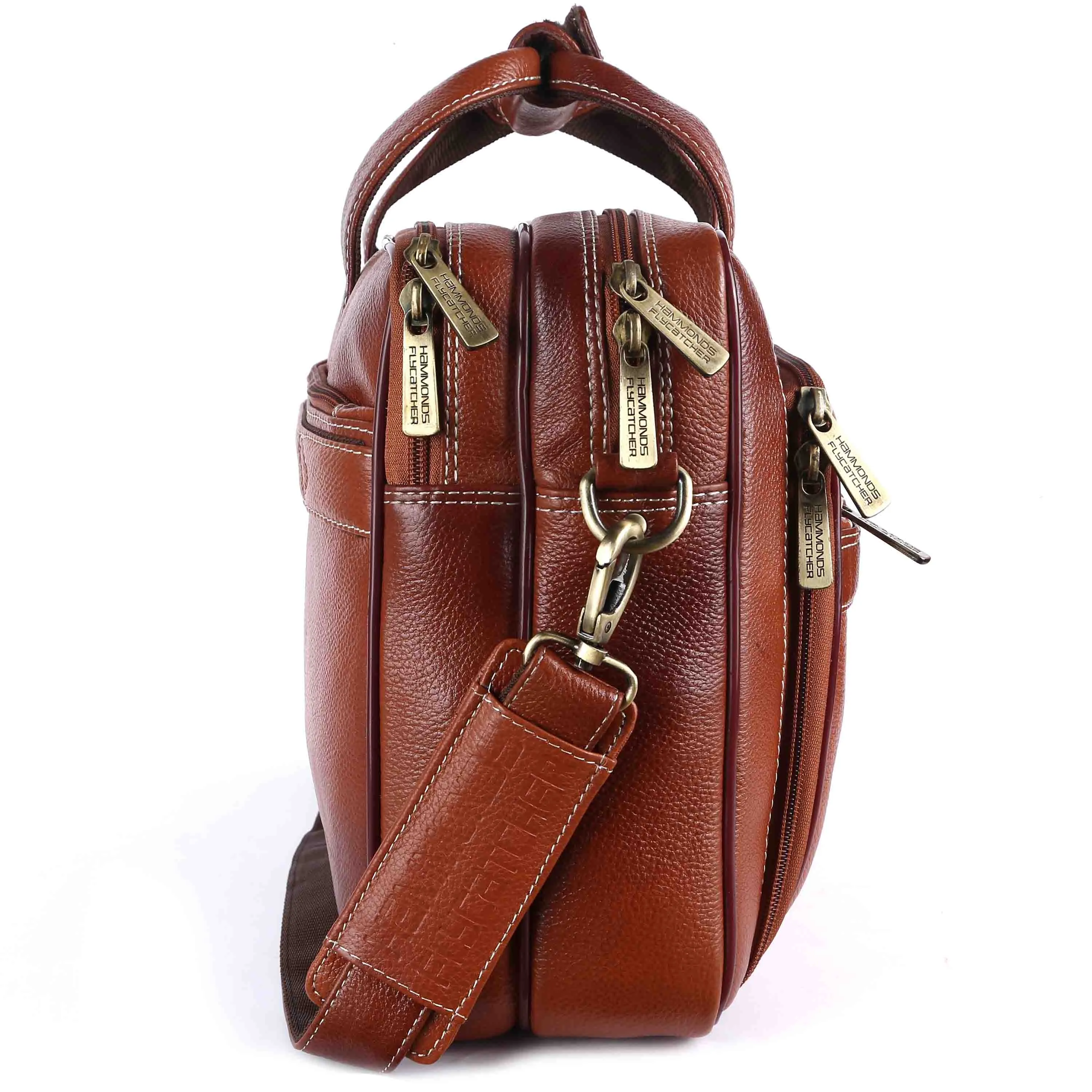 Leather Office Laptop Bags For Mens - Fits Up to 16-inch Laptop/MacBook - 1 Year Warranty Included