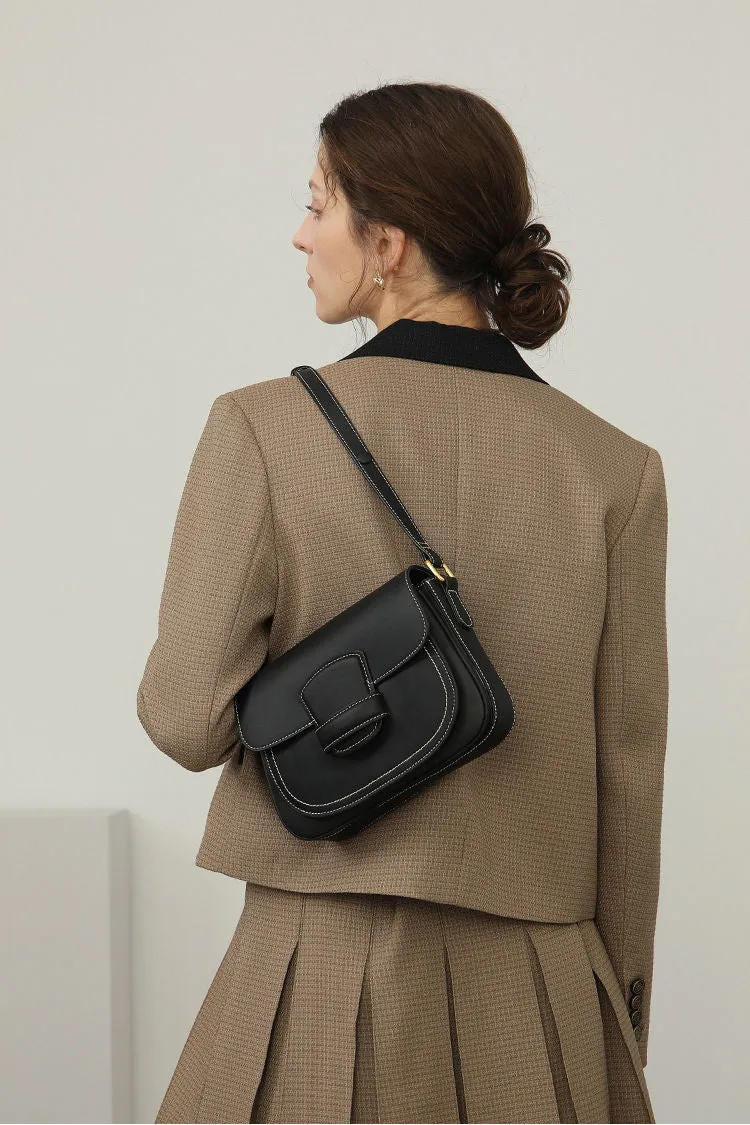 Leather Shoulder Saddle Bag