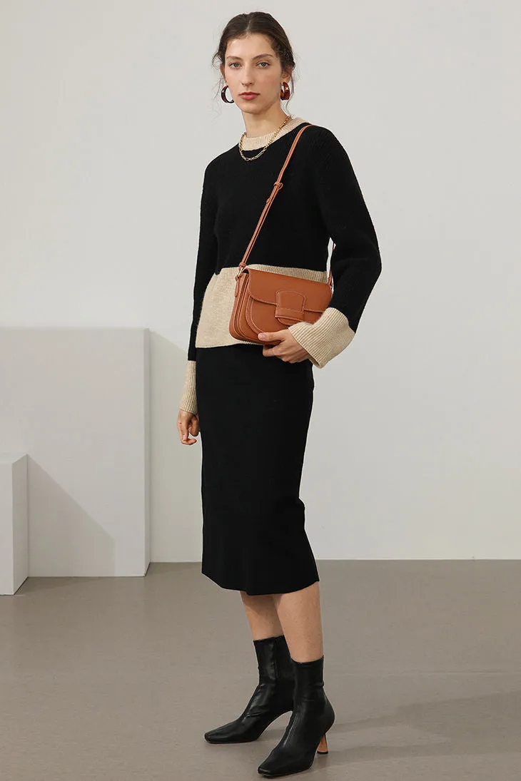 Leather Shoulder Saddle Bag