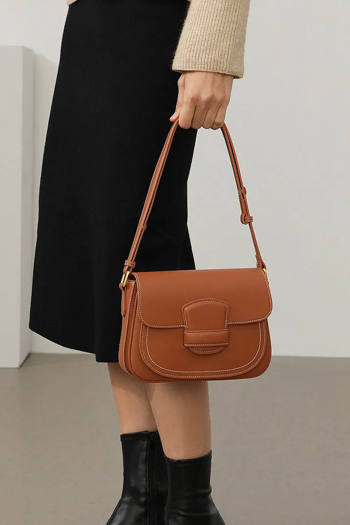 Leather Shoulder Saddle Bag