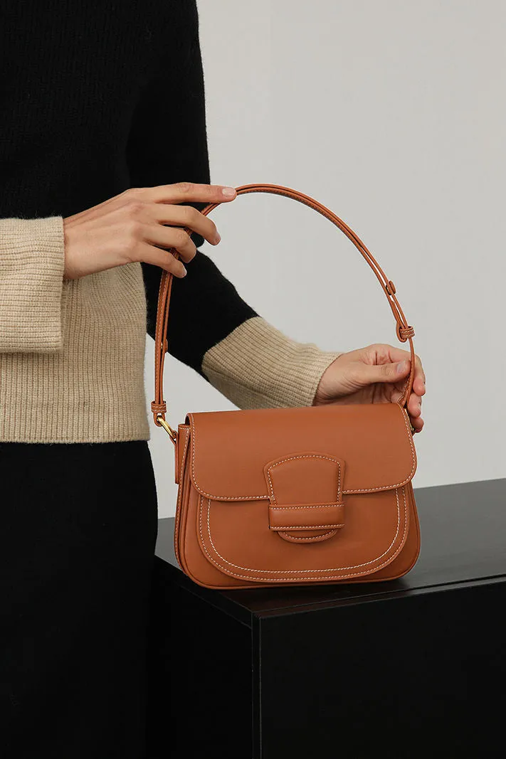 Leather Shoulder Saddle Bag