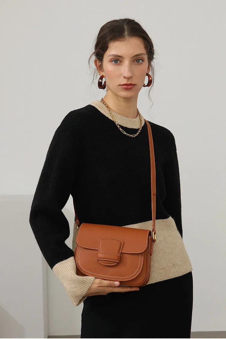 Leather Shoulder Saddle Bag