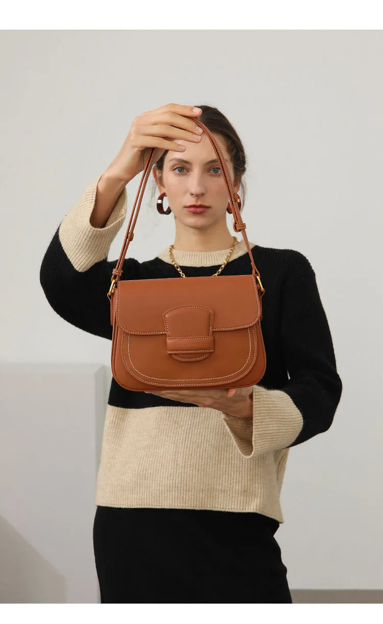 Leather Shoulder Saddle Bag