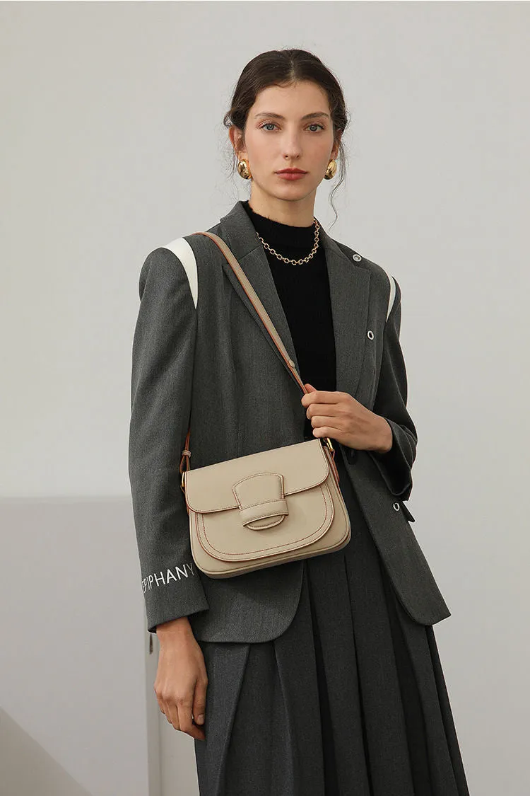 Leather Shoulder Saddle Bag