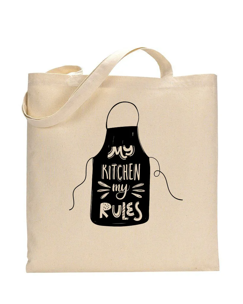 My Kitchen My Rules Design - Bakery Tote Bags