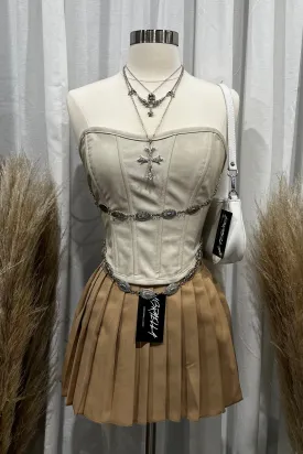 Odalis Corset Top (Cream White)