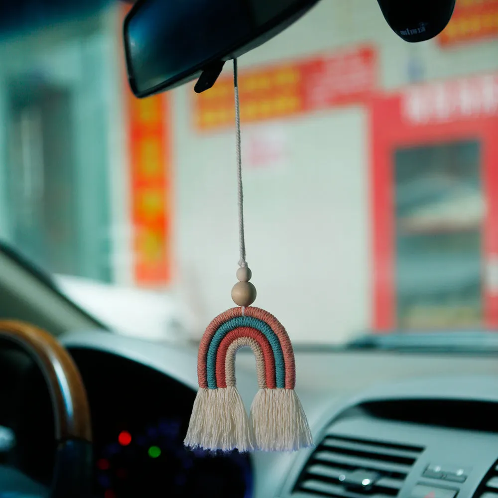 Paziye Braided Rainbow Keychain