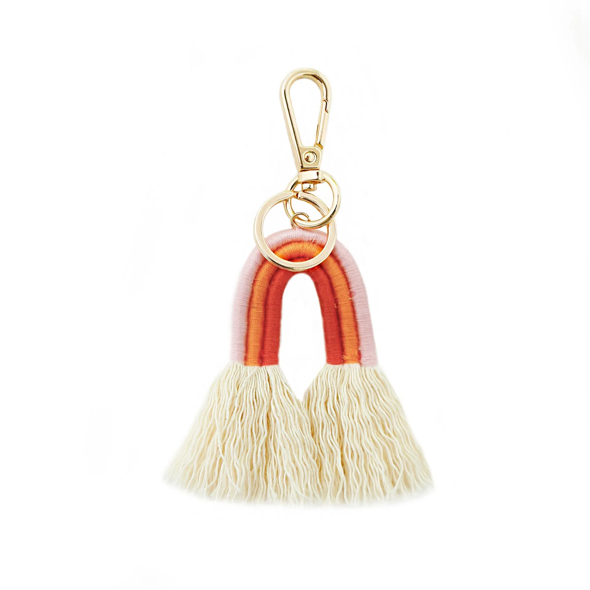 Paziye Braided Rainbow Keychain