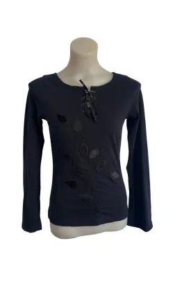 Per Una black tie up blouse, 10
