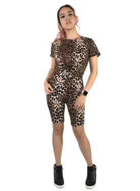 "Leopard Me" Biker Short Set with Matching Face Mask
