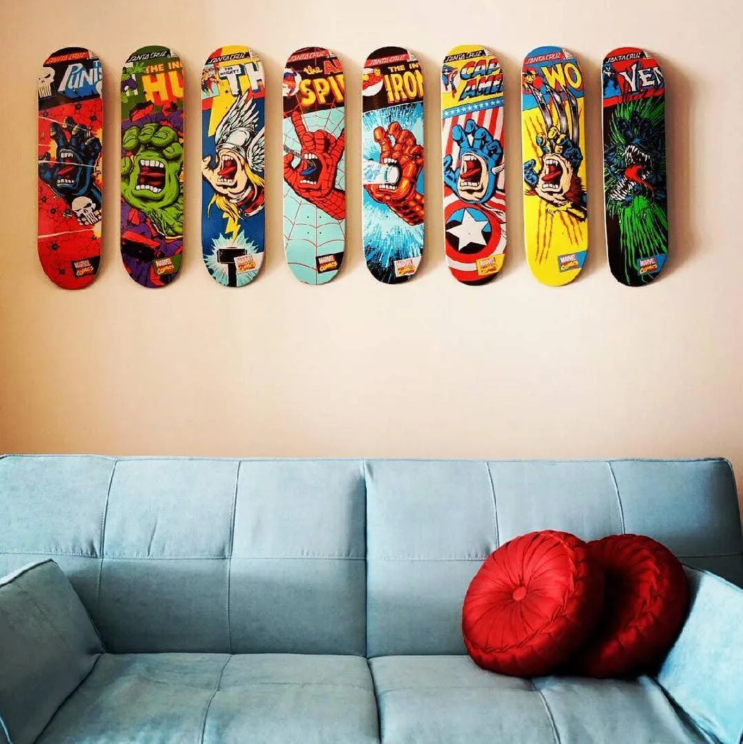 Skateboard Deck Display | Floating Mount