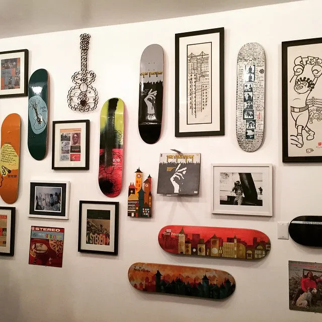 Skateboard Deck Display | Floating Mount