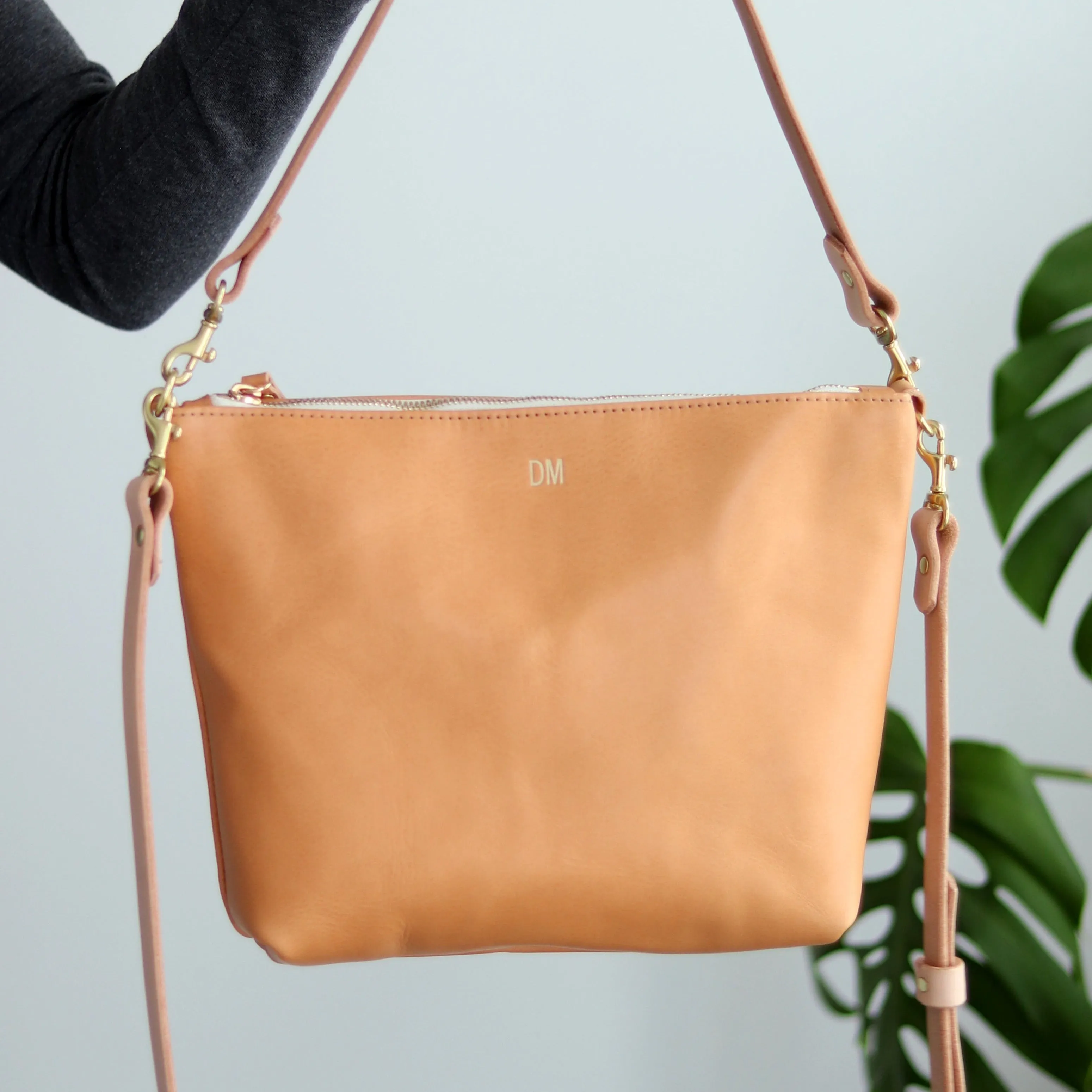 Summer Seconds Sale - Crossbody Bag with Monogram - Beige No. 5
