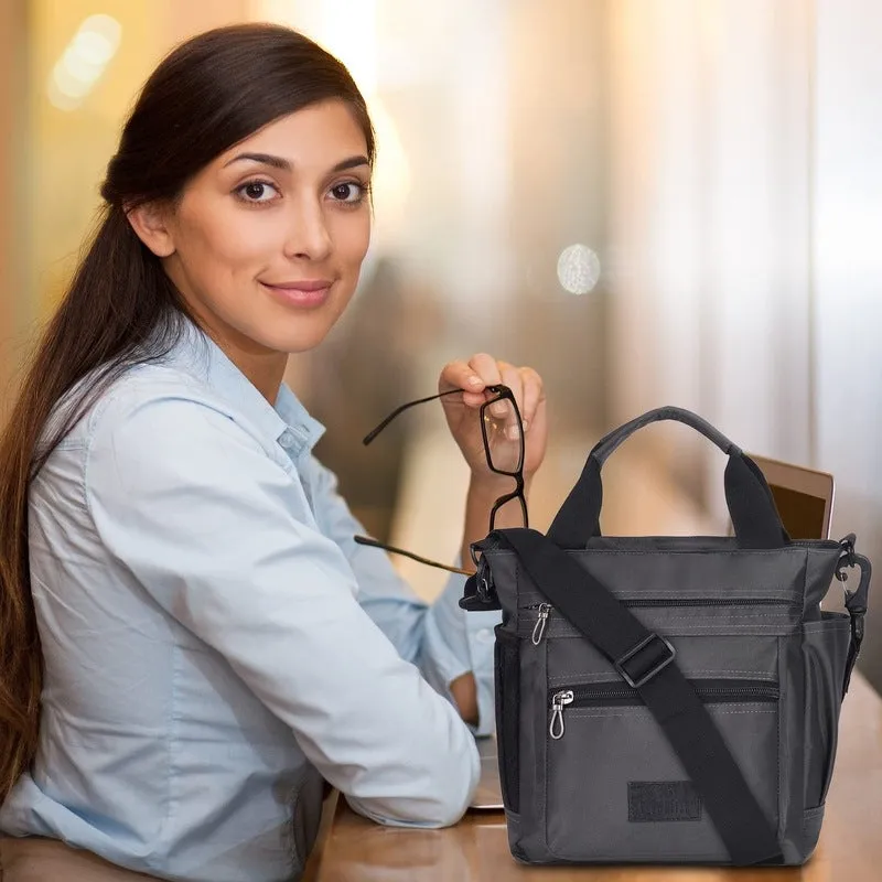 THE CLOWNFISH Melaney Series Polyester Crossbody Sling bag Side Bag for Men & Women Single Shoulder Bag with Adjustable Shoulder Strap (Black)