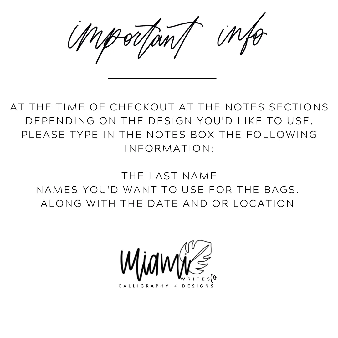 The Steph Tote | WELCOME BAGS - BULK
