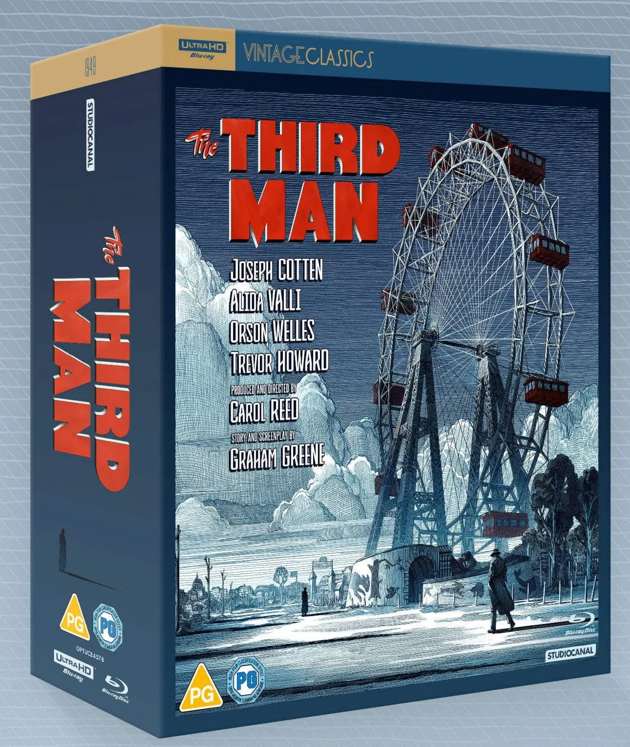 The Third Man (4K UHD, UK Limited 75th Anniversary Collector's Edition, Region Free/B) *one per customer, damaged, SEE NOTES
