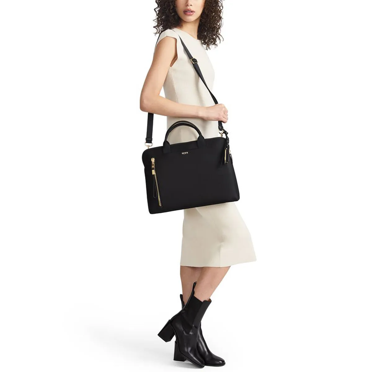 Tumi Voyageur Benin Laptop Carrier - Black/Gold