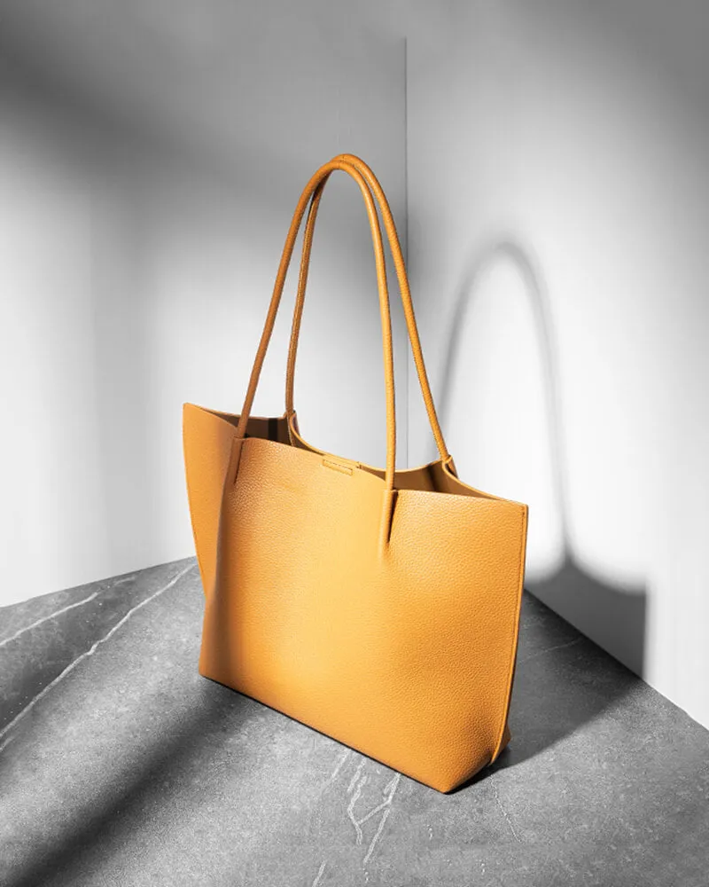 Two-in-one Leather Tote & Crossbody Bag