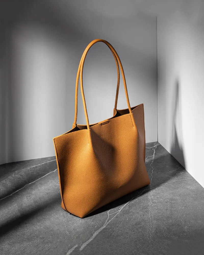 Two-in-one Leather Tote & Crossbody Bag