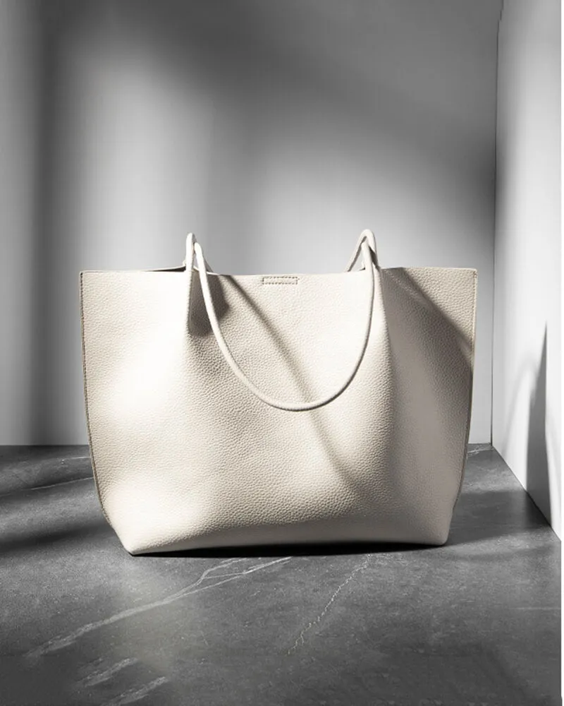 Two-in-one Leather Tote & Crossbody Bag