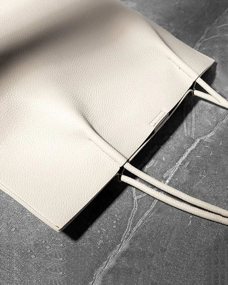 Two-in-one Leather Tote & Crossbody Bag