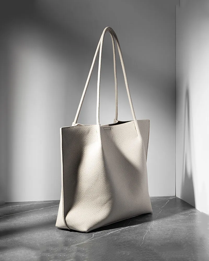 Two-in-one Leather Tote & Crossbody Bag