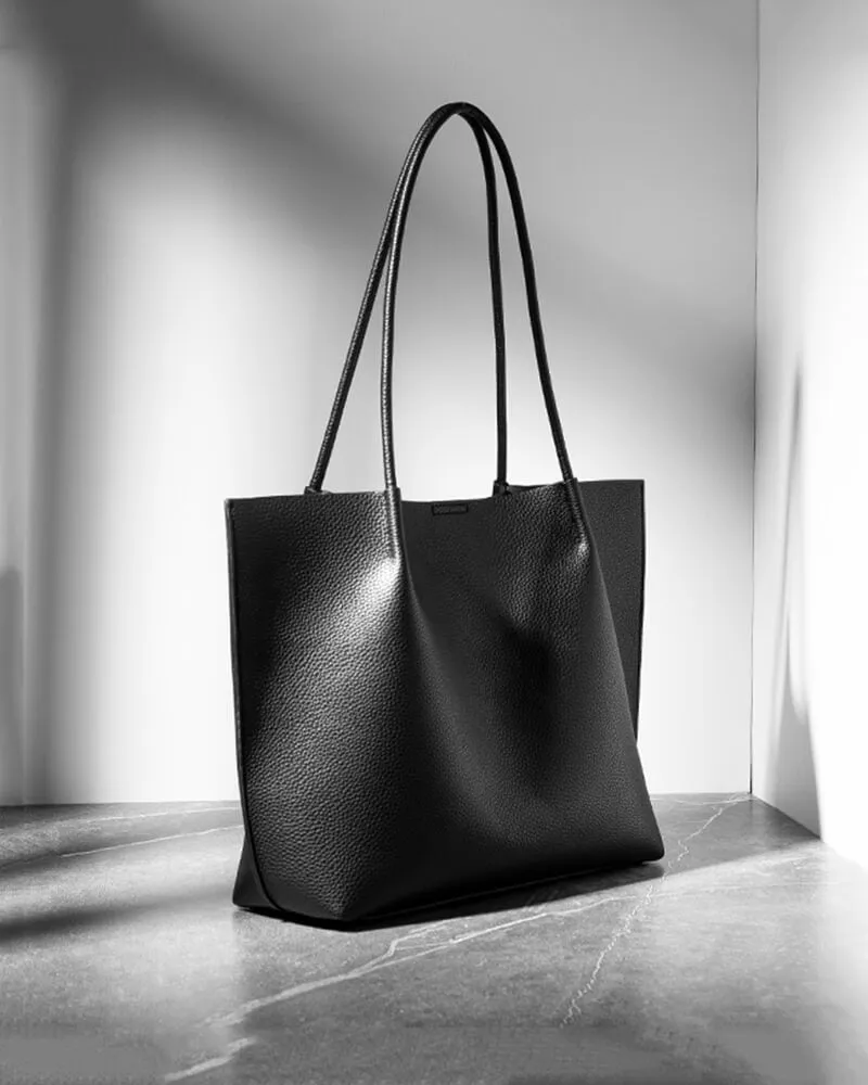 Two-in-one Leather Tote & Crossbody Bag