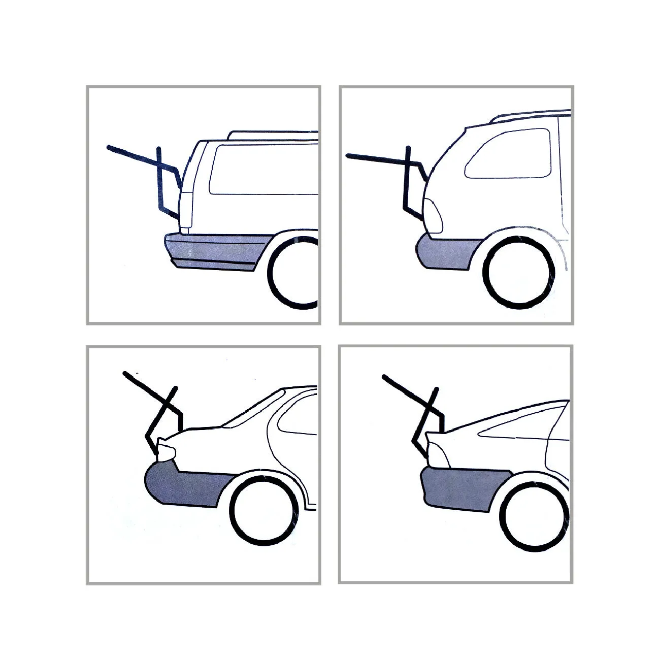 Universal Car 3 Bike Carrier 45kg Rack