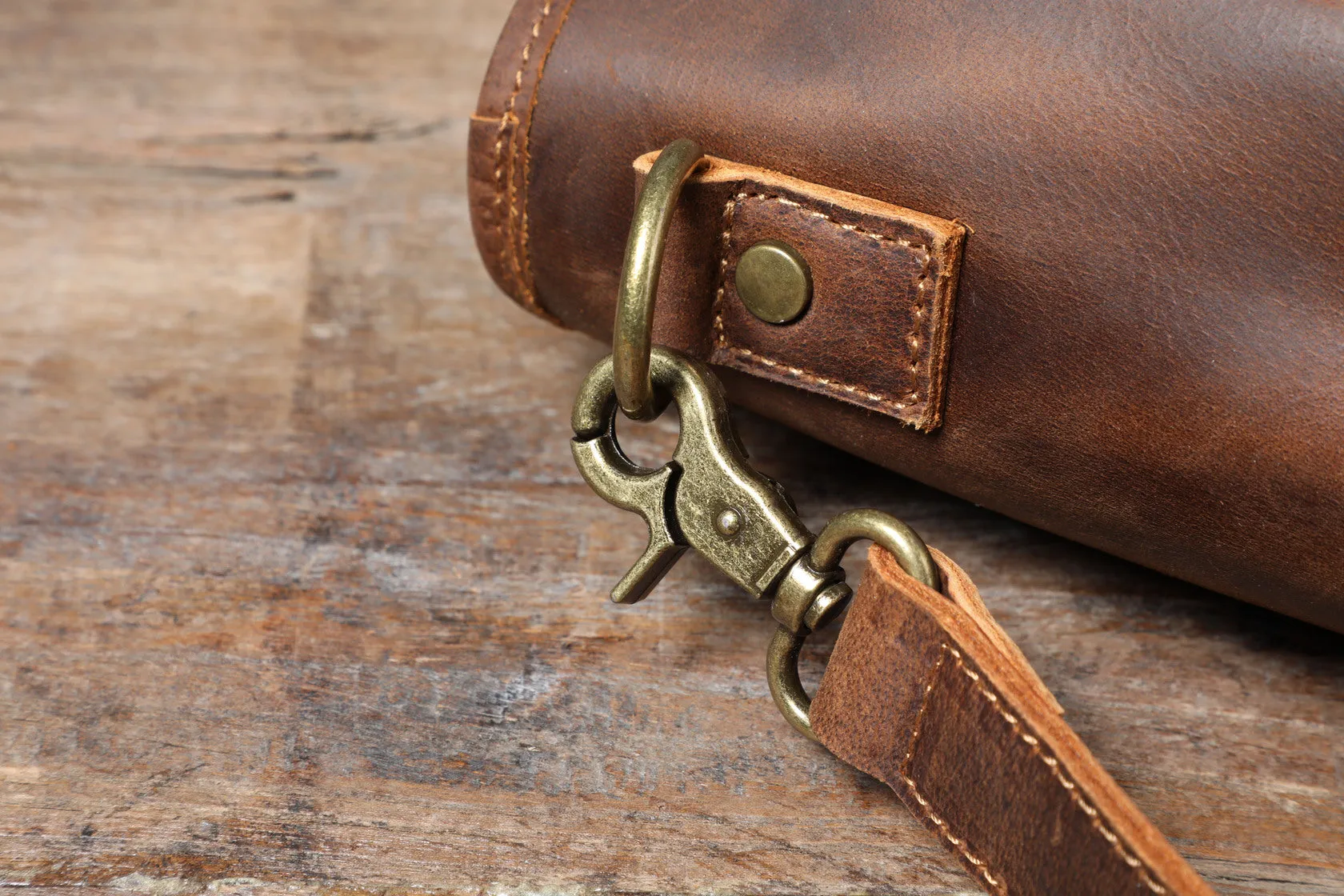 Vintage Leather Tote Bag