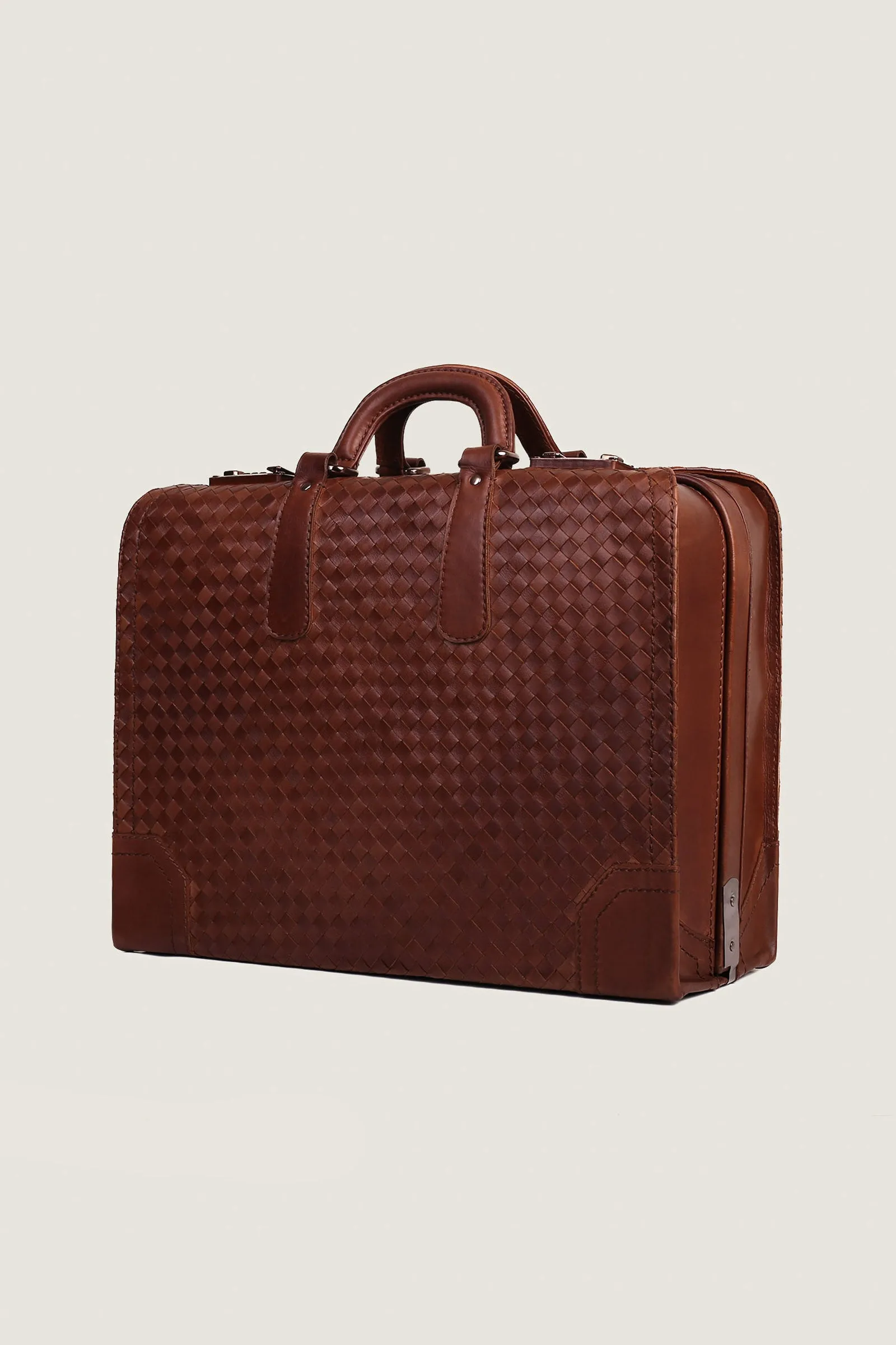 Vintage Woven Professional Briefcase