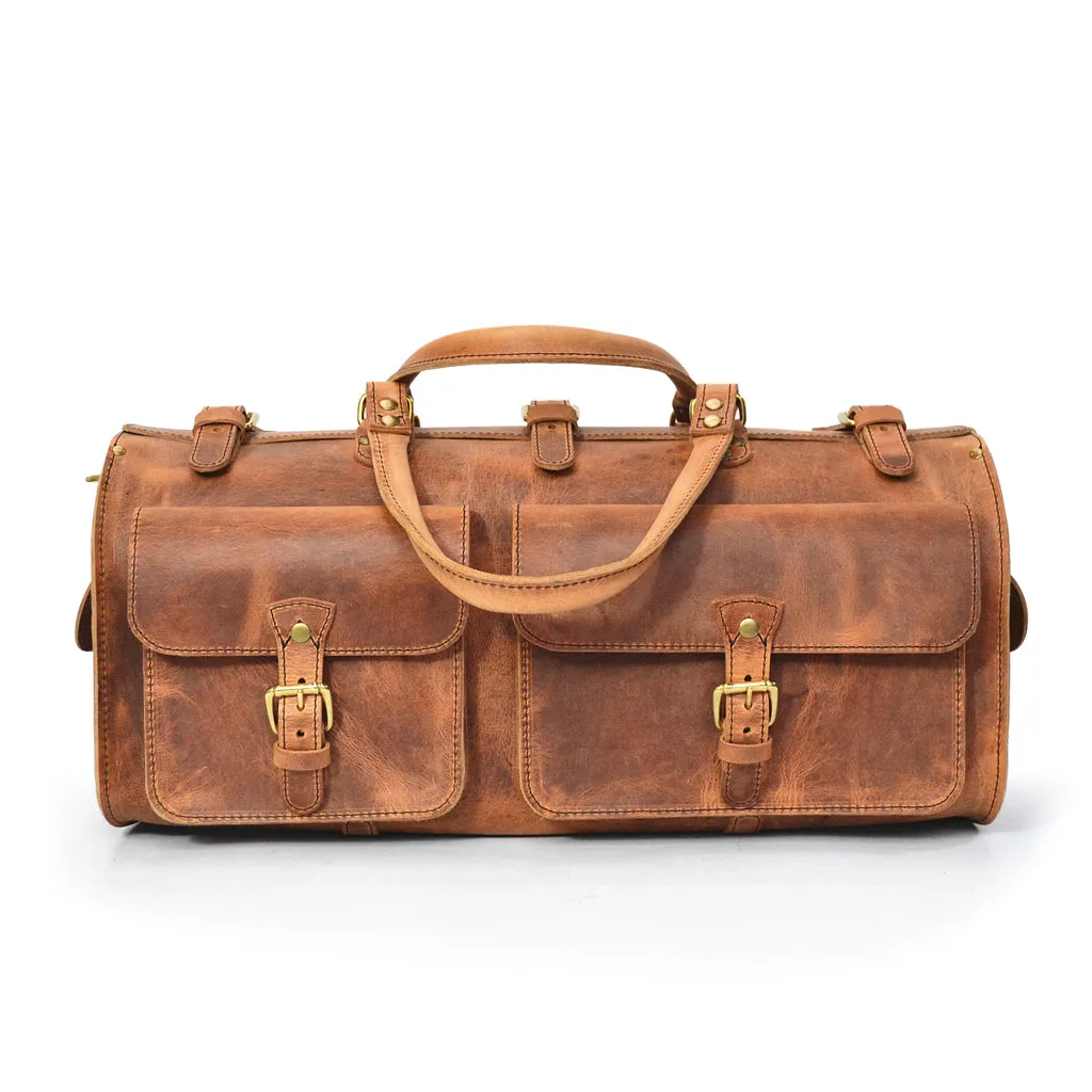 Weekender Duffle Bag - Vintage Leather