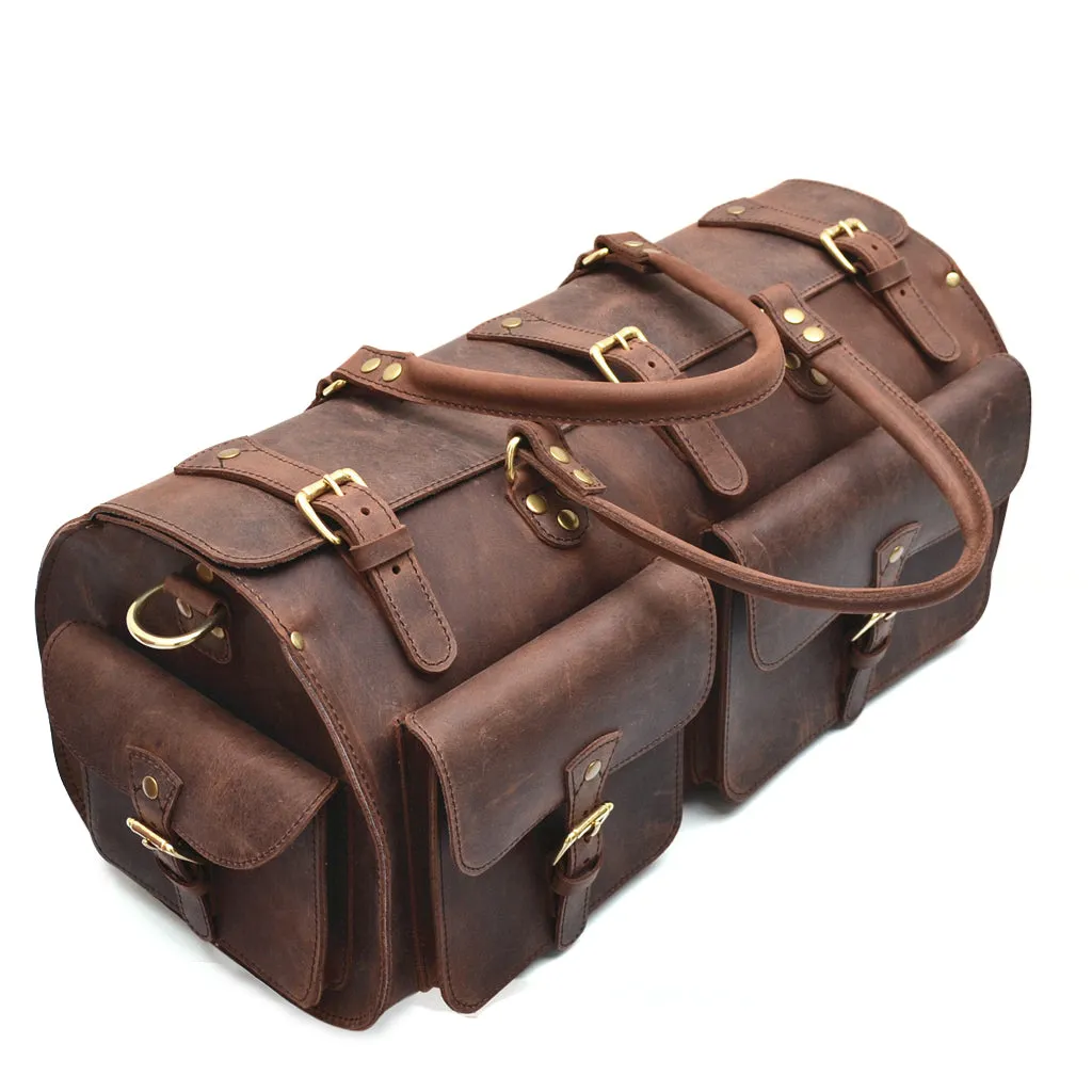 Weekender Duffle Bag - Vintage Leather