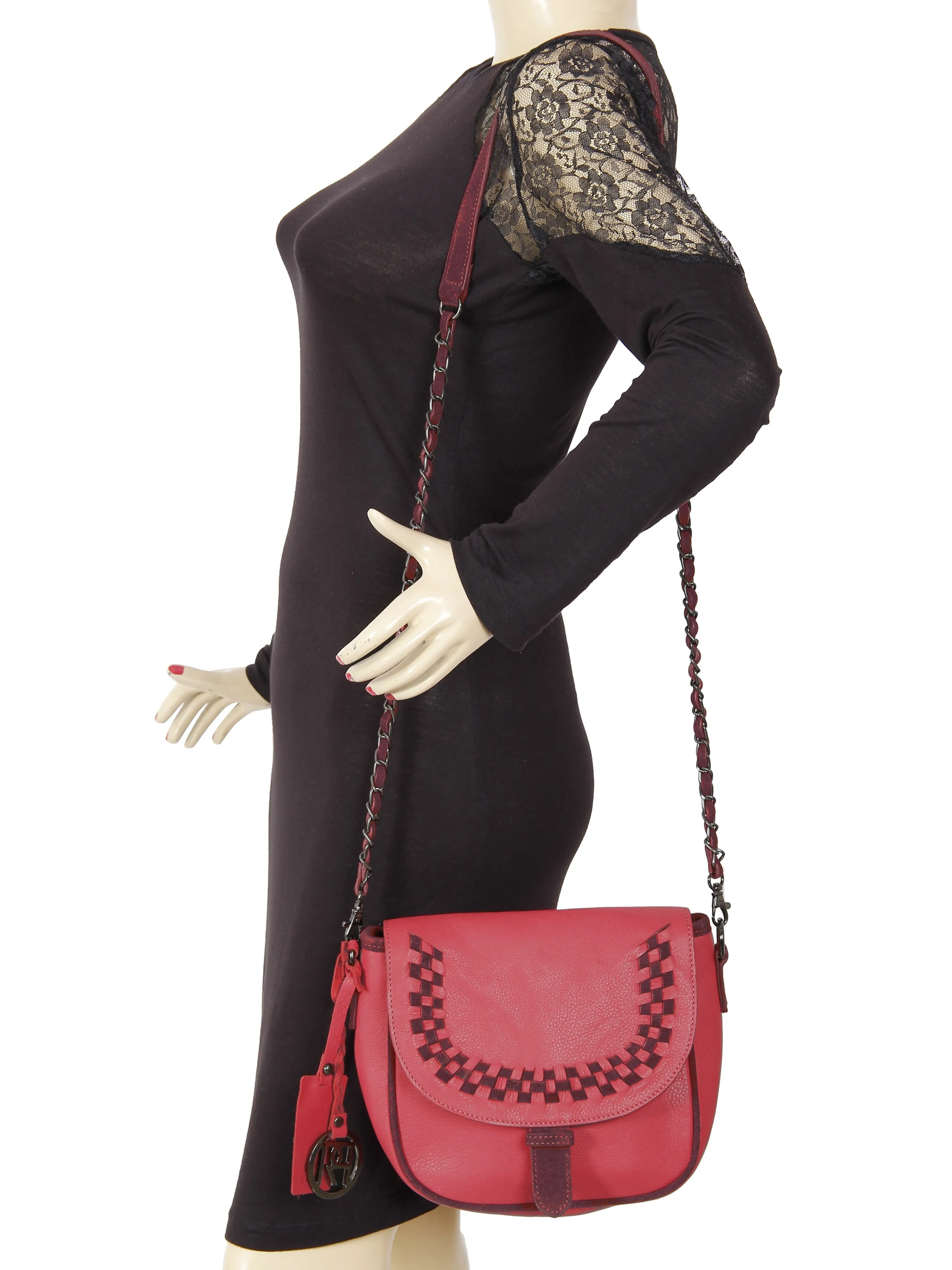 Women's Leather Crossbody Bag - PR948